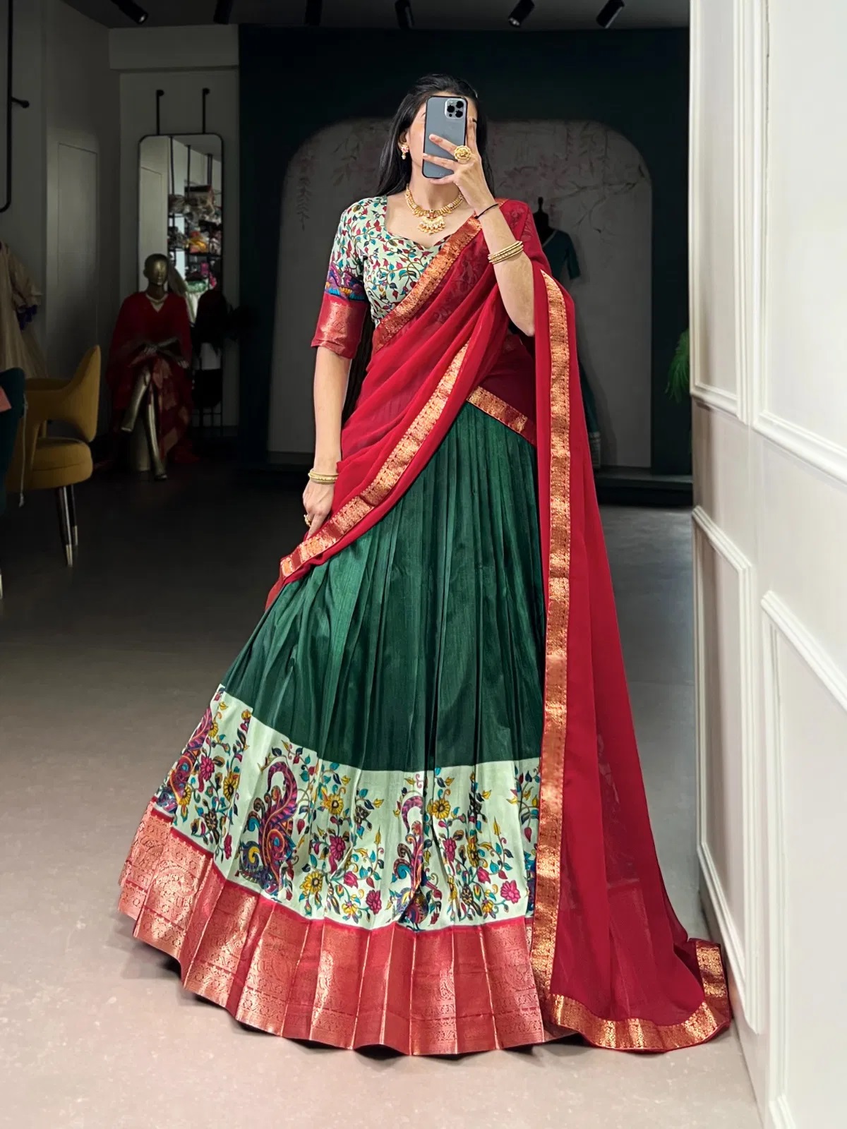 Tara L 1244 Aastha Silk Printed Traditional Lehenga Choli Collection