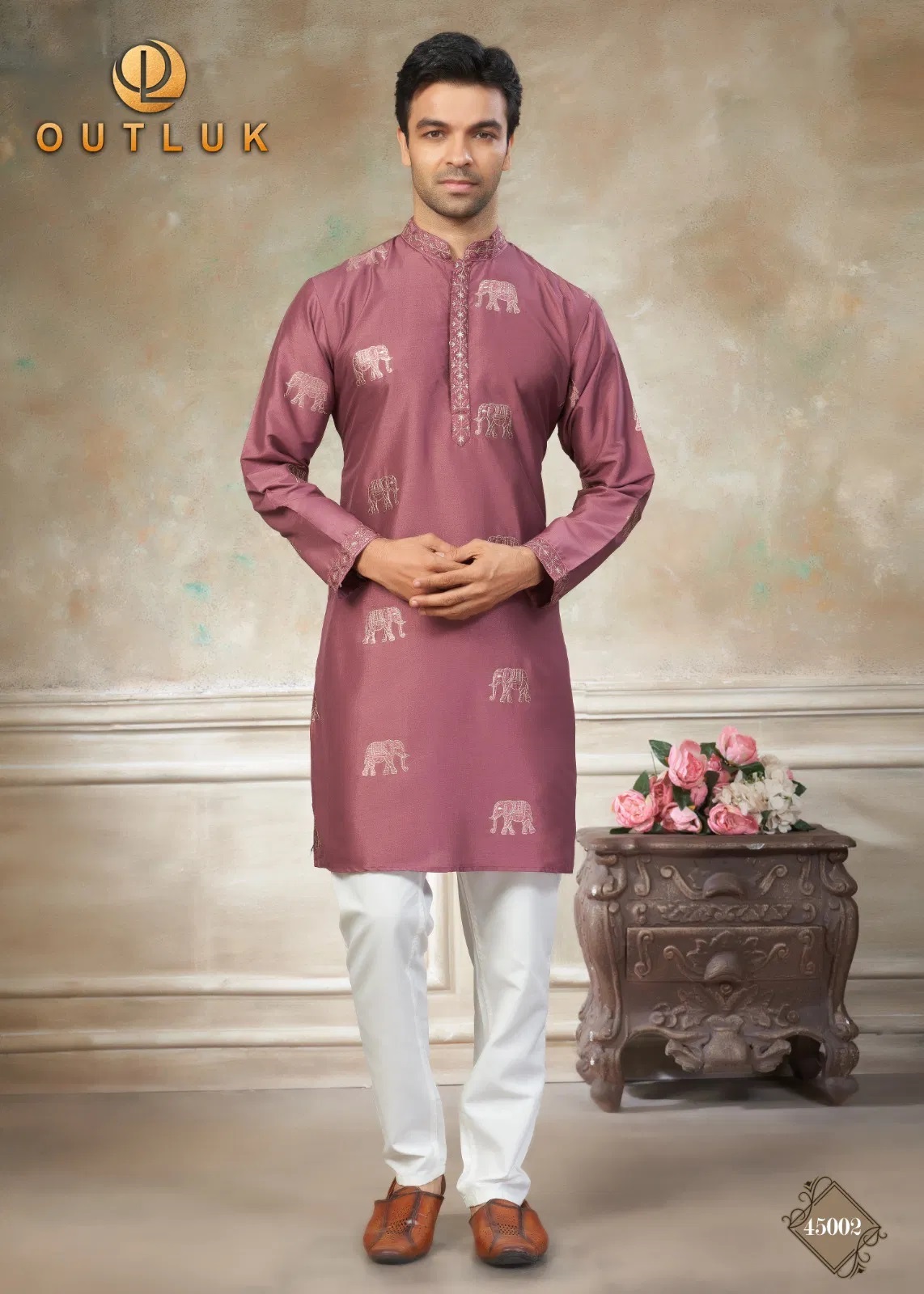 Outluk Wedding 45 Silk Wedding Mens Kurta And Pajama Collection