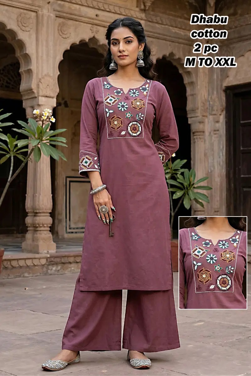 Naisha K 762 Cotton Daily Wear Kurti With Bottom Collection