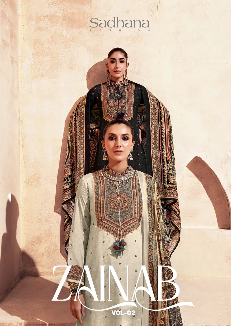 Sadhana Zainab Vol 02 Cotton Designer Salwar Kameez Collection