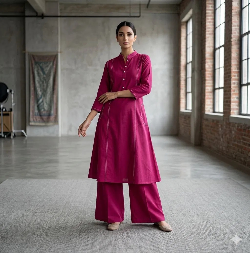 Naisha K 751 Vol 2 Pure Khadi Cotton Kurti With Bottom Set