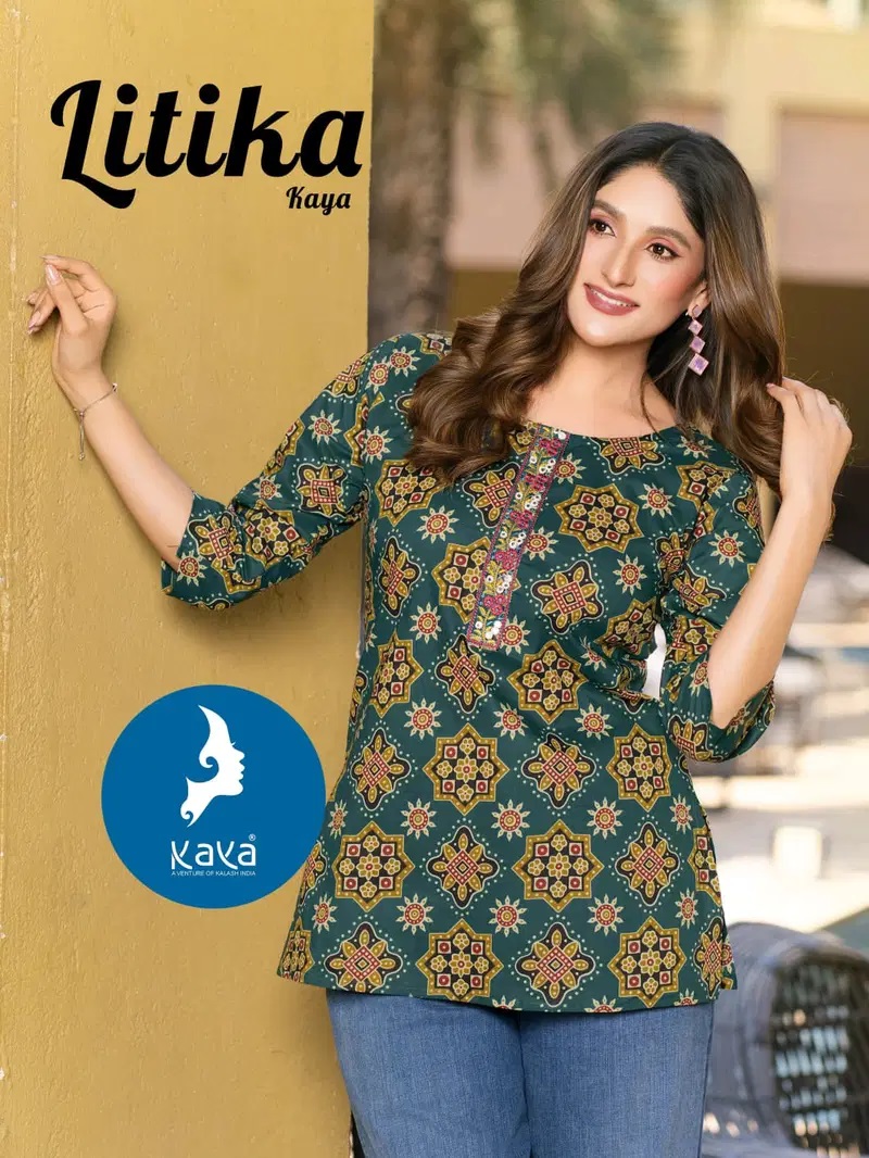 Kaya Litika Cambric Cotton Short Kurti Collection
