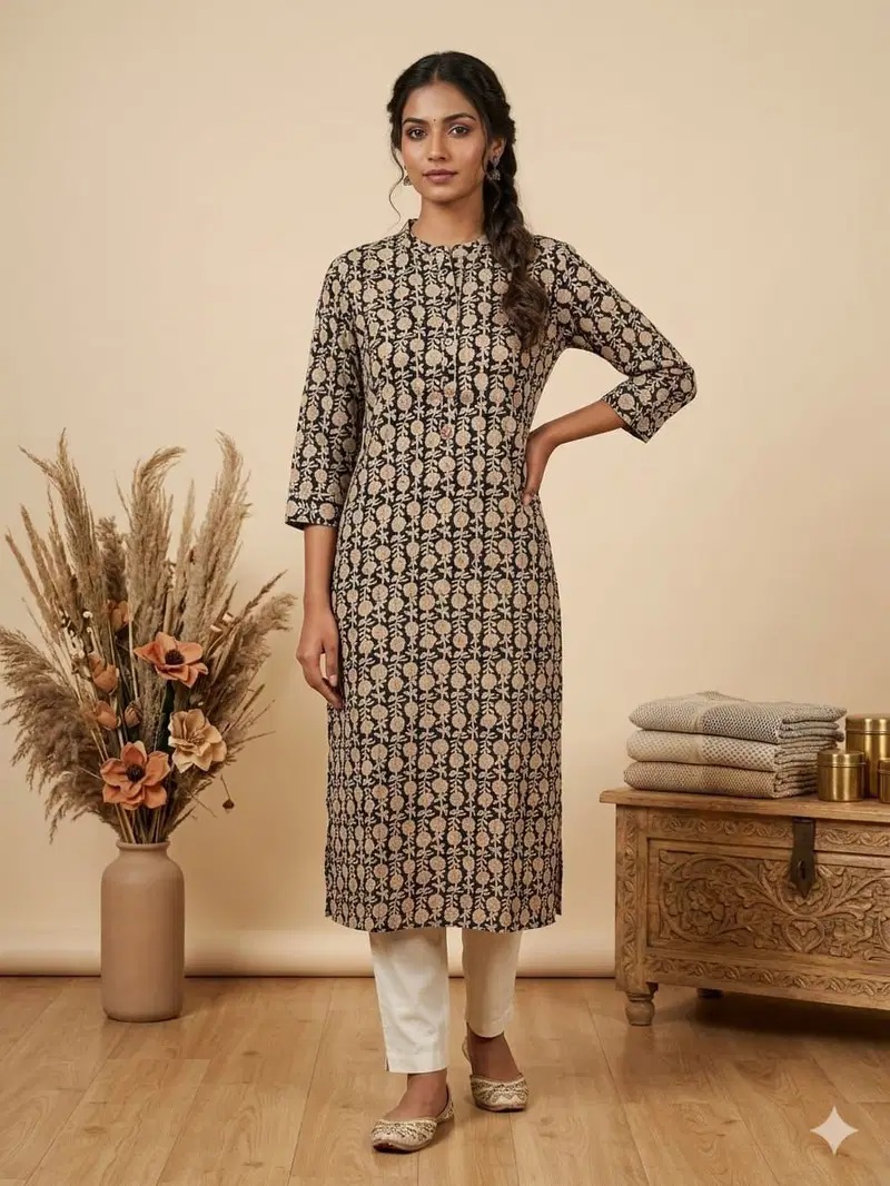 Naisha K 788 Casual Wear Straight Printed Kurti Collection