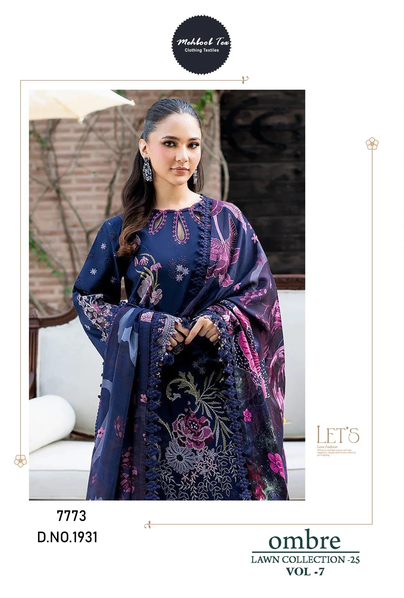 Mehboob Tex Ombre Lawn Collection 25 Vol 7 Pakistani Suits