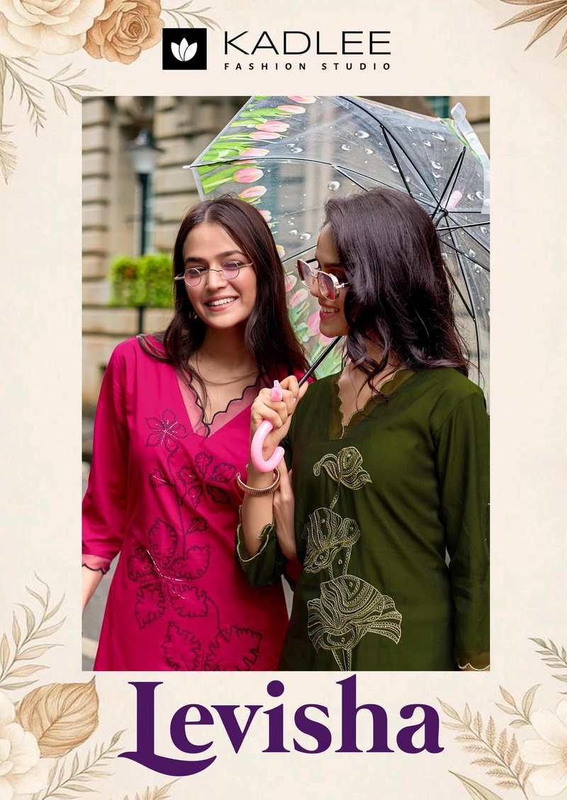Kadlee Levisha Viscose Embroidery Kurti With Bottom Collection