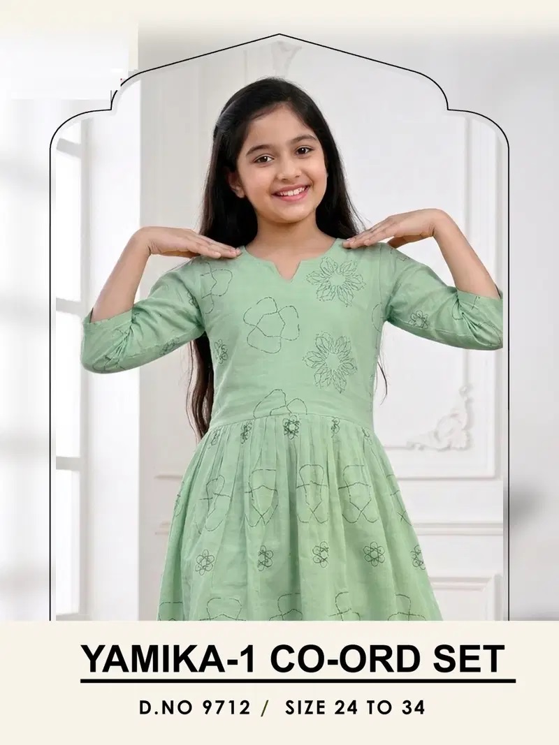 Yamika 9712 Vatican Kids Girls Co Ord Set Collection