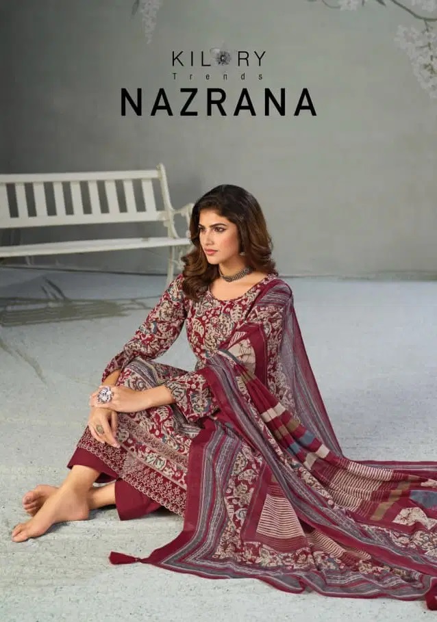 Kilory Nazrana Lawn Cotton Printed Salwar Suits