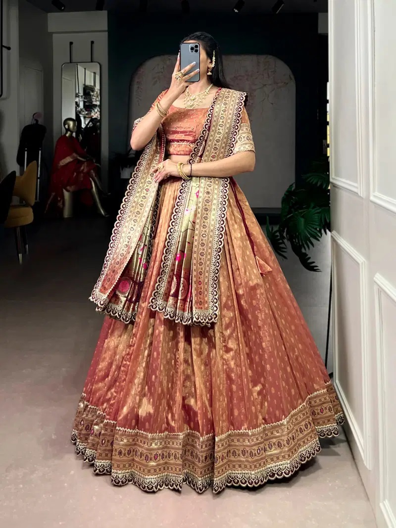 Taraa L 2032 Shimmer Traditional Paithani Lehenga Choli Collection