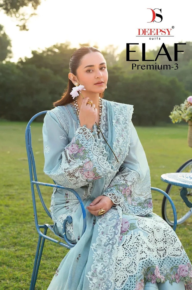Deepsy Elaf Premium Luxury Vol 3 Lawn Cotton Pakistani Suits