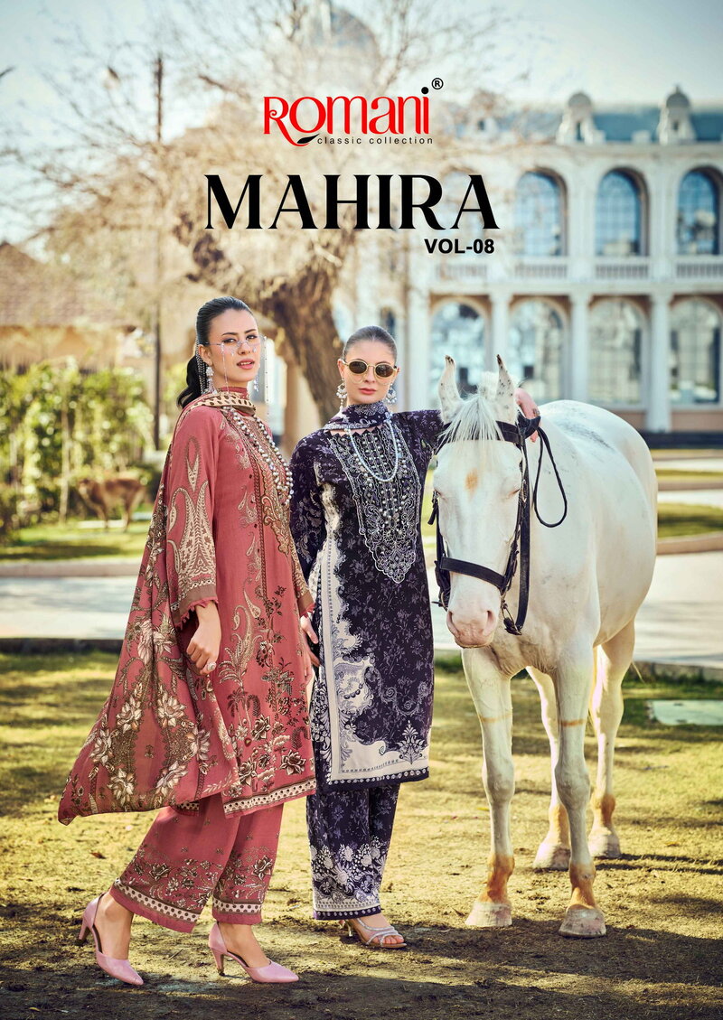 Romani Mahira Vol 8 Cotton Designer Dress Material