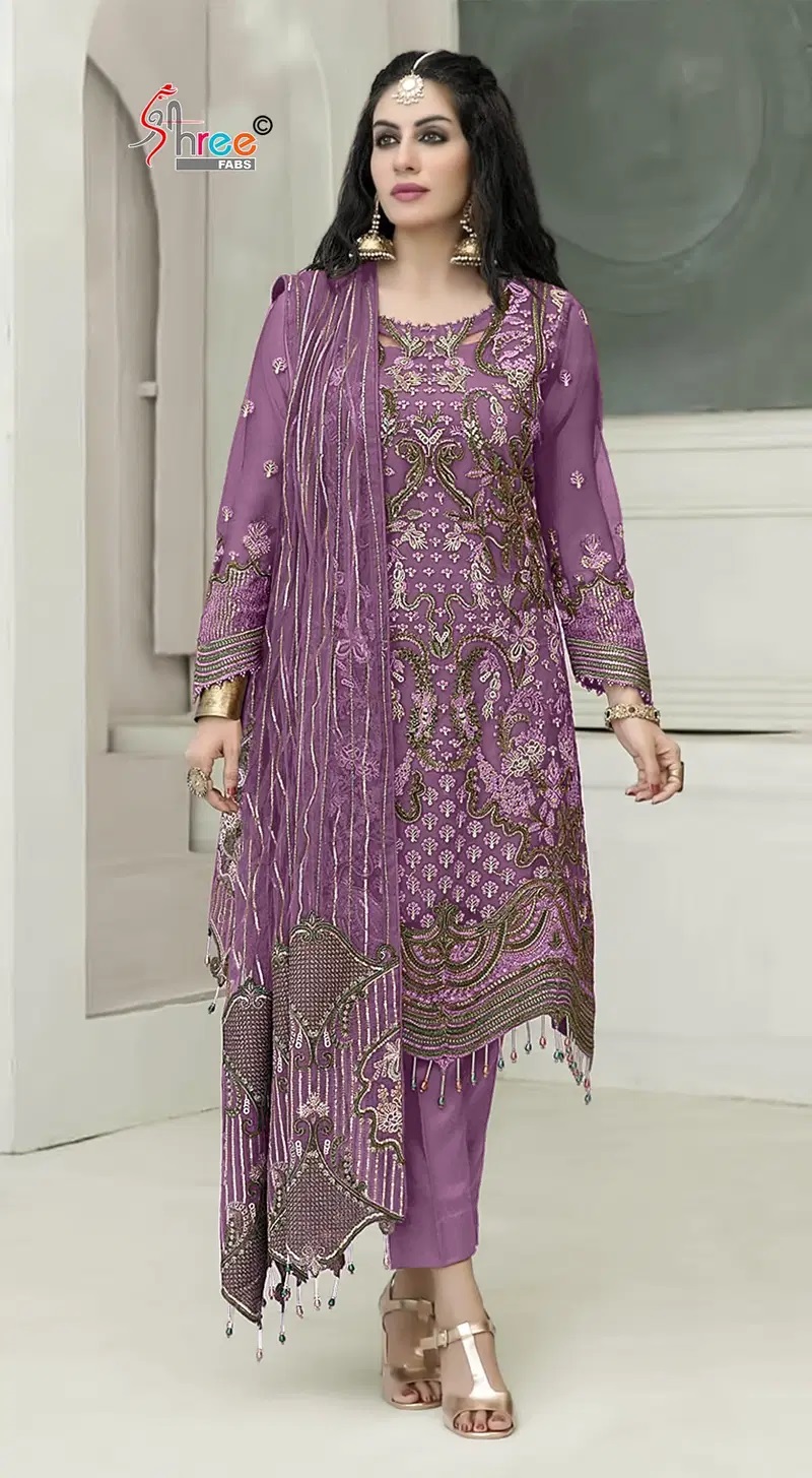 Shree Sf 5533 Vol 3 Chiffon Pakistani Salwar Kameez