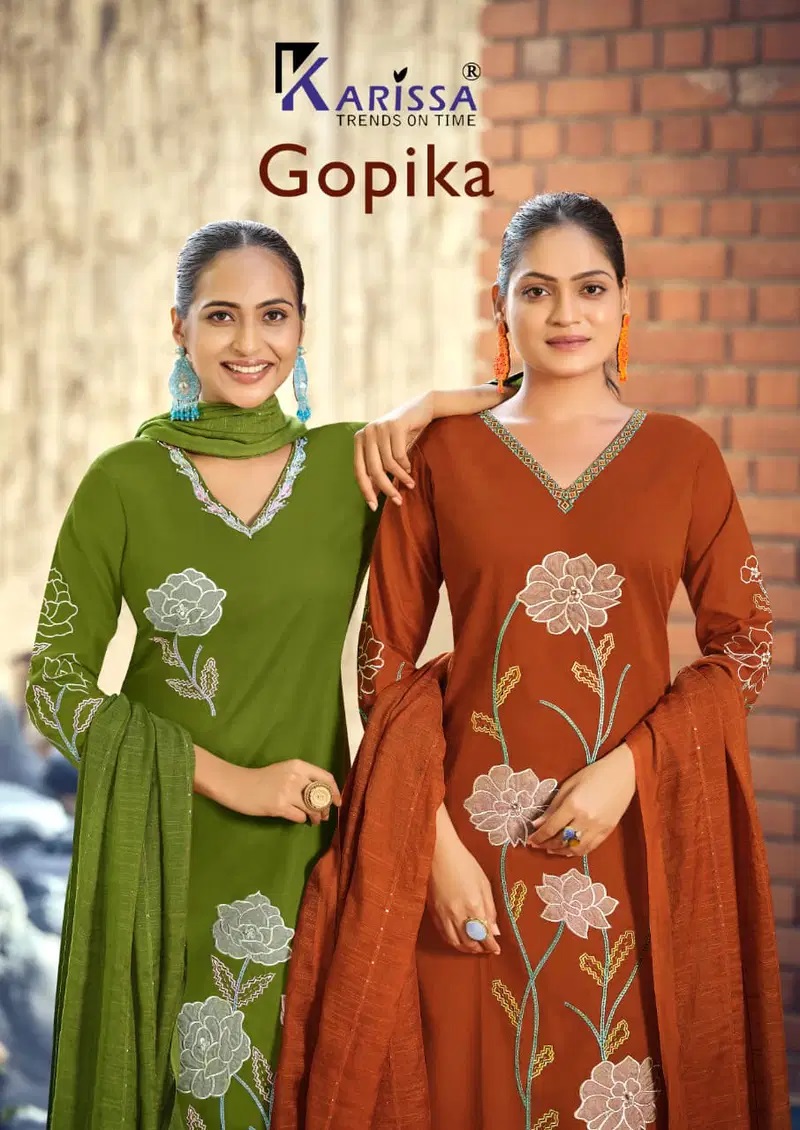 Karissa Gopika Cotton Casual Wear Kurti With Bottom Dupatta
