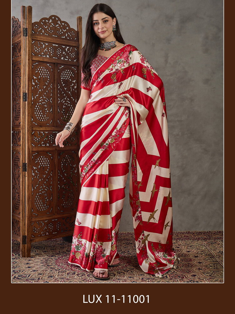 Lux Vol 11 Fancy Pure Ajrakh Saree Collection