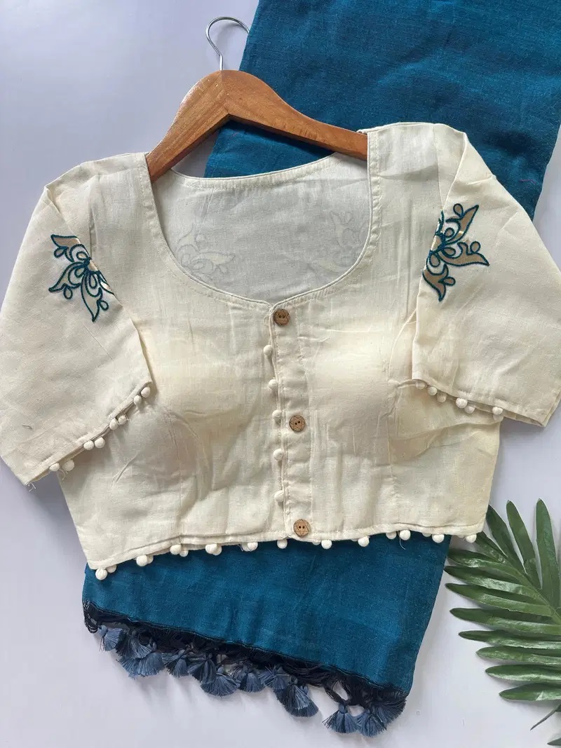 Khadi Vol 18 Khadi Cotton Saree With Readymade Blouse