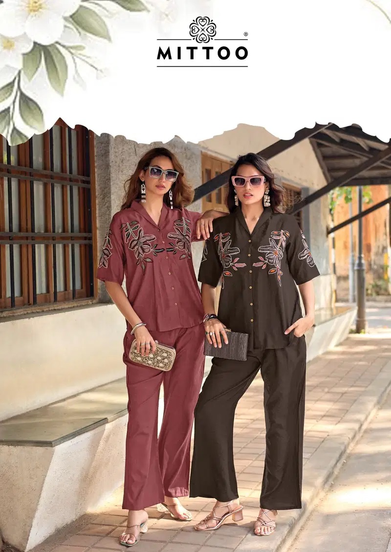Mittoo Daizy Vol 2 Viscose Fancy Co Ord Set Collection