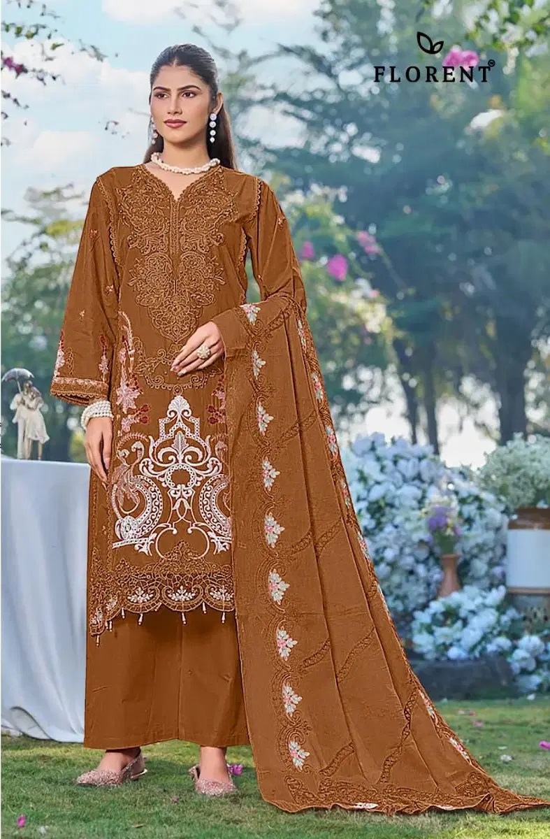 Florent 1076 A To D Cotton Embroidered Pakistani Salwar Kameez