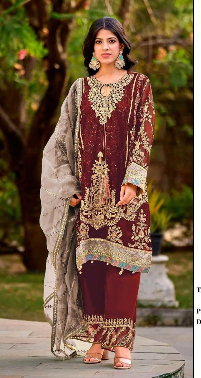 Bilqis B 142 E To H Embroidery Work Readymade Pakistani Salwar Suits