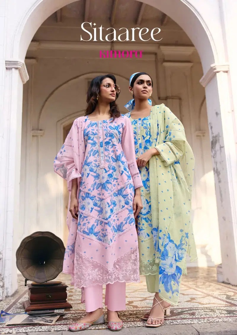 Kimora Sitaaree Lawn Cotton Embroidered Salwar Kameez