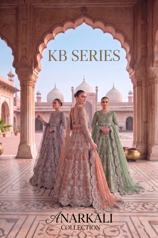 Kb Super Hit 4110 Embroidered Stone Work Gown With Dupatta