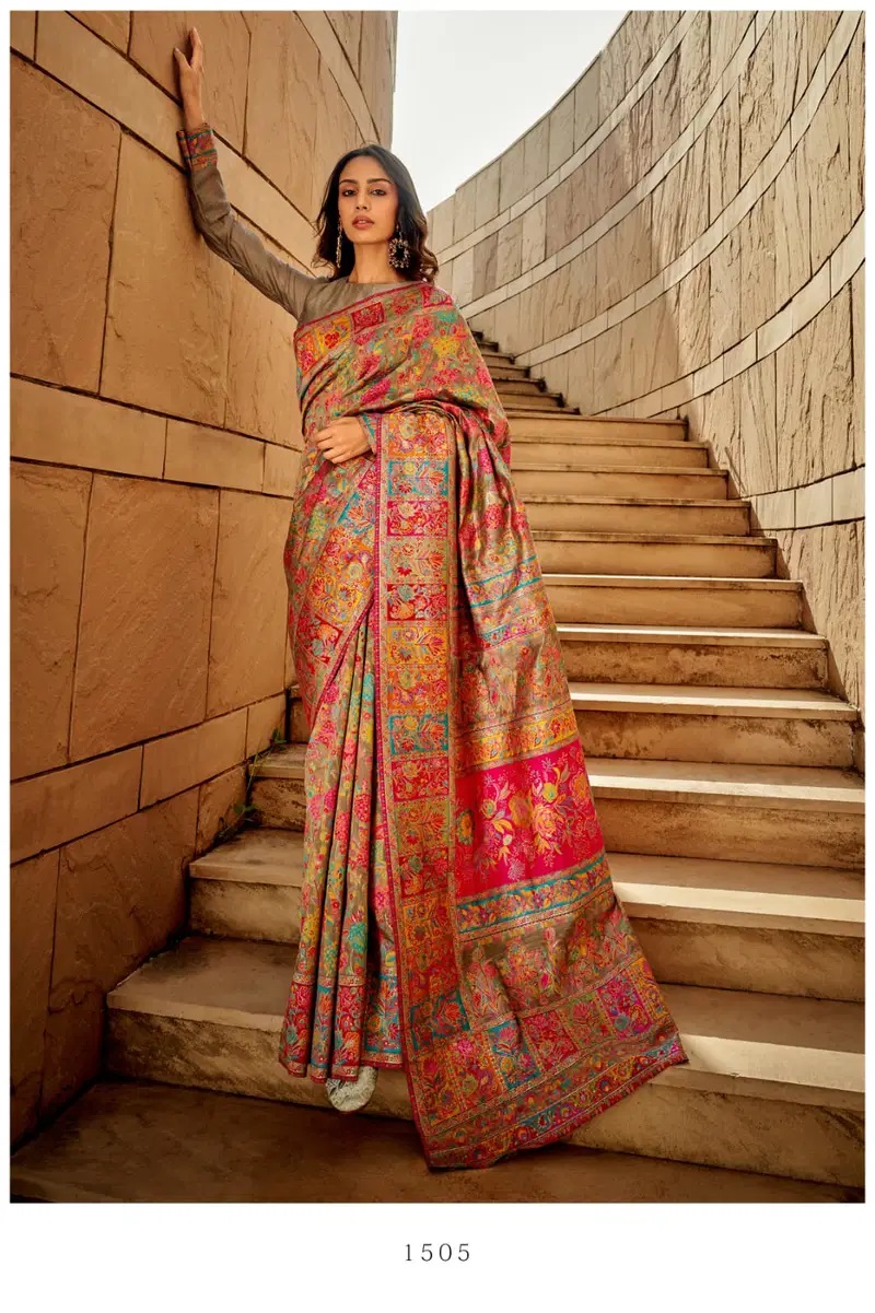 Kashmiri 1500 Modal Traditional Wear Saree Collection