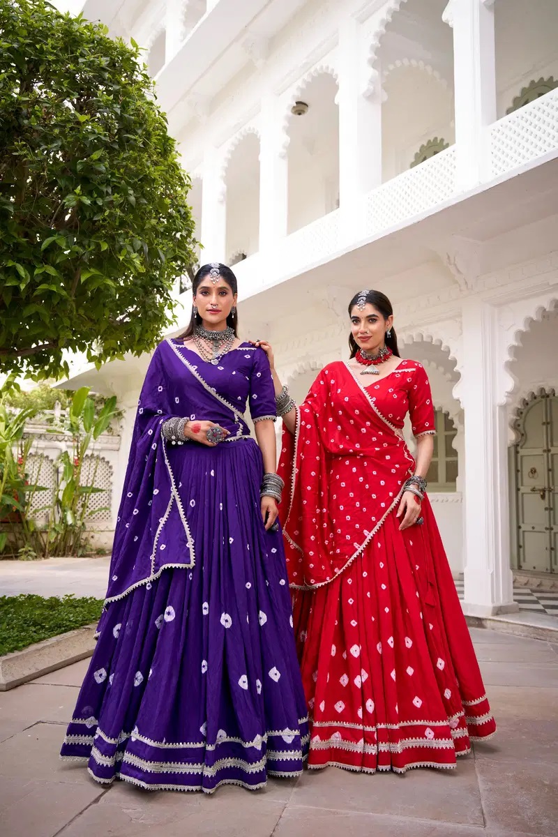 Taraa L 1663 Pure Chanderi Printed Lehenga Choli