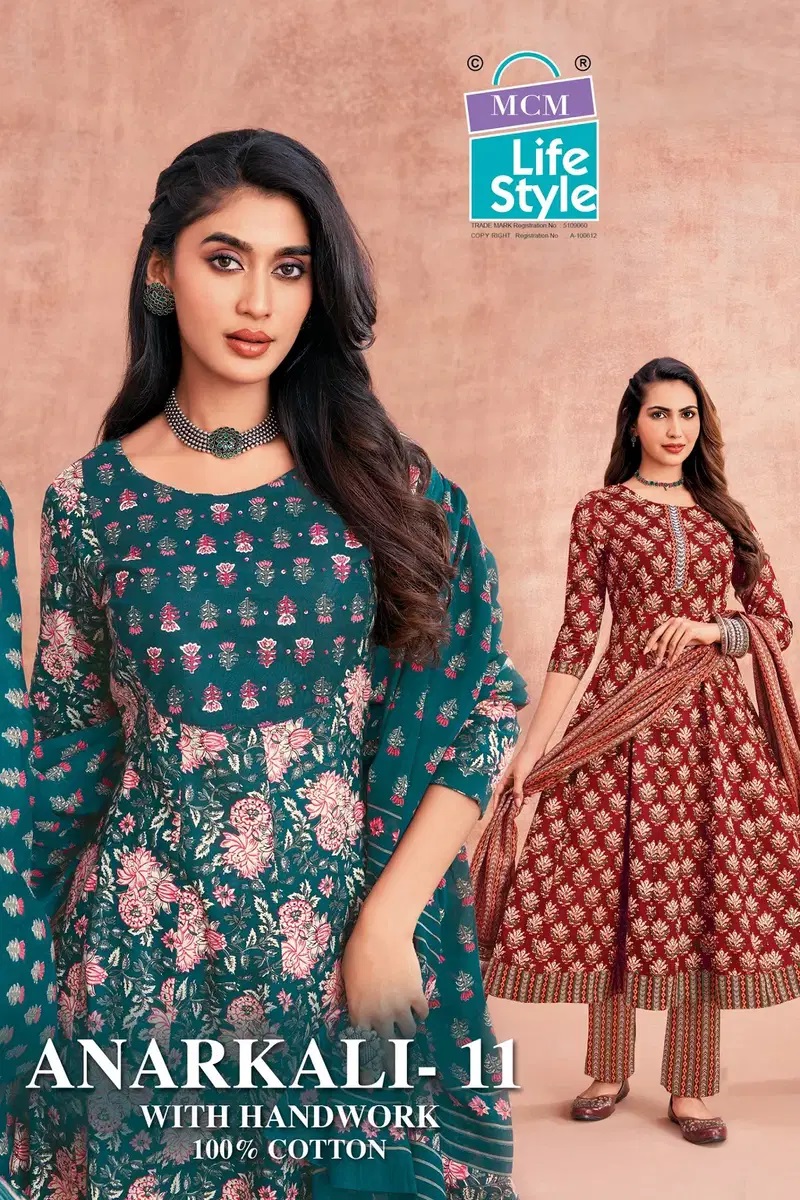 Mcm Anarkali Vol 11 Cotton Anarkali Kurti Set Collection