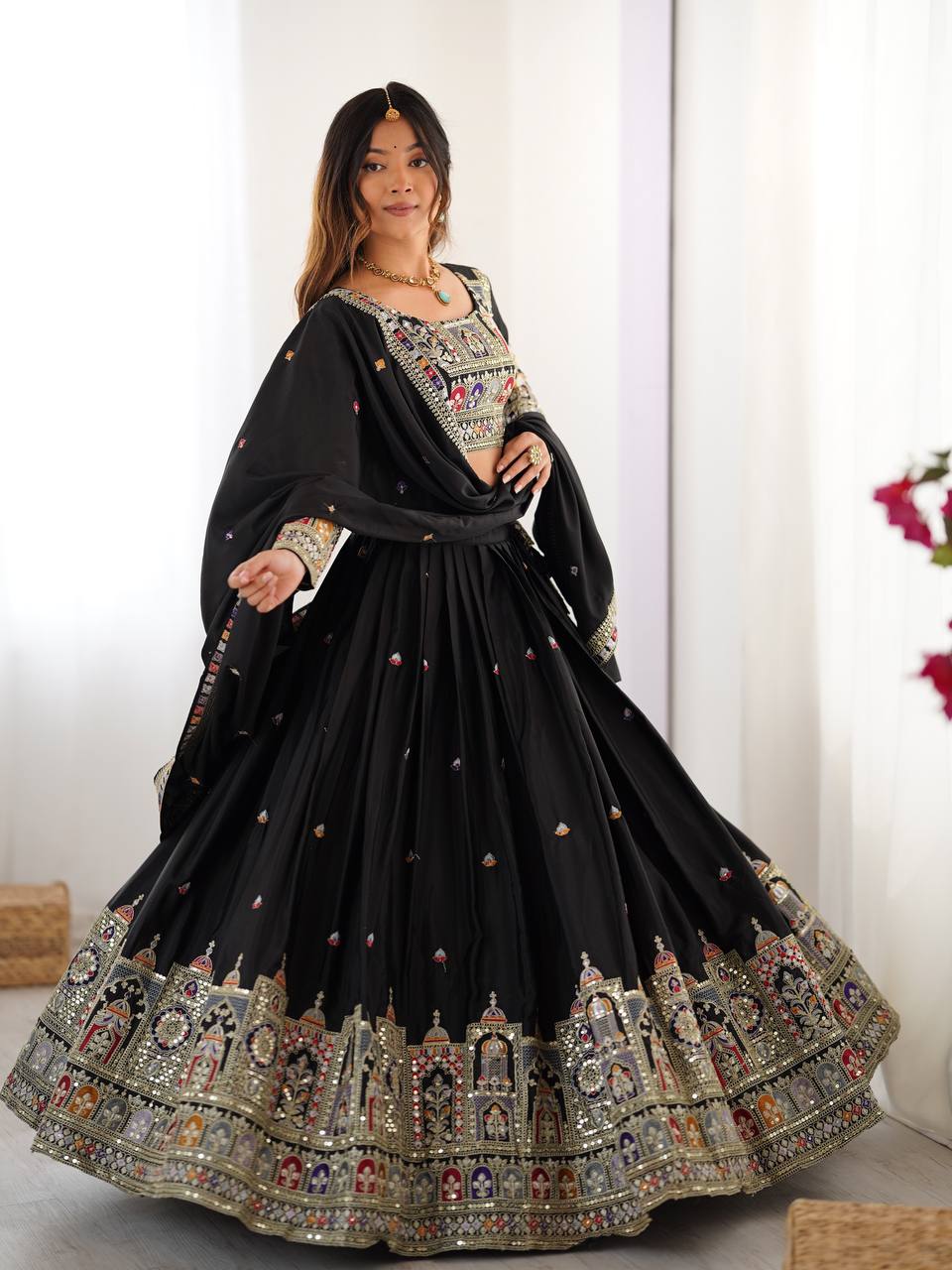 Tc 297 To 299 Thread Embroidery Lehenga Choli Collection