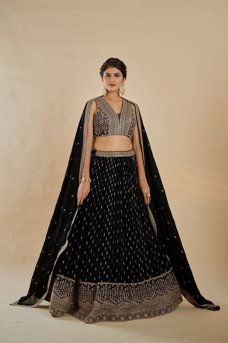 Tc 270 Faux Georgette Zari Designer Lehenga Choli Collection
