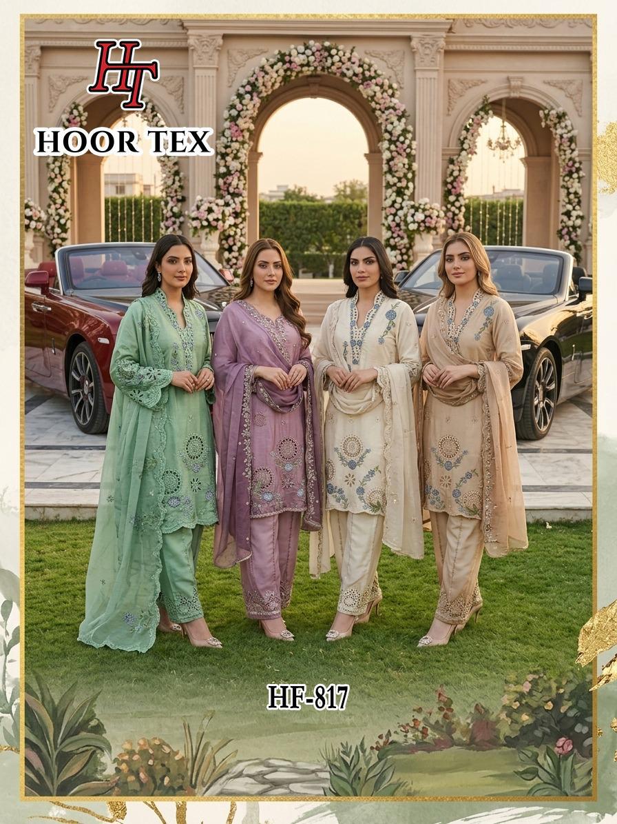 Hoor Tex 817 A To D Viscose Pakistani Readymade Salwar Suits