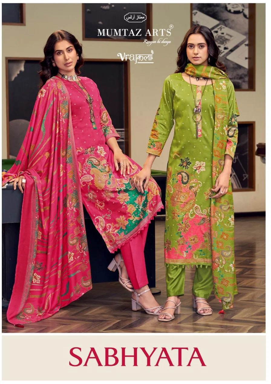Mumtaz Arts Sabhyata Jam Digital Printed Dress Material