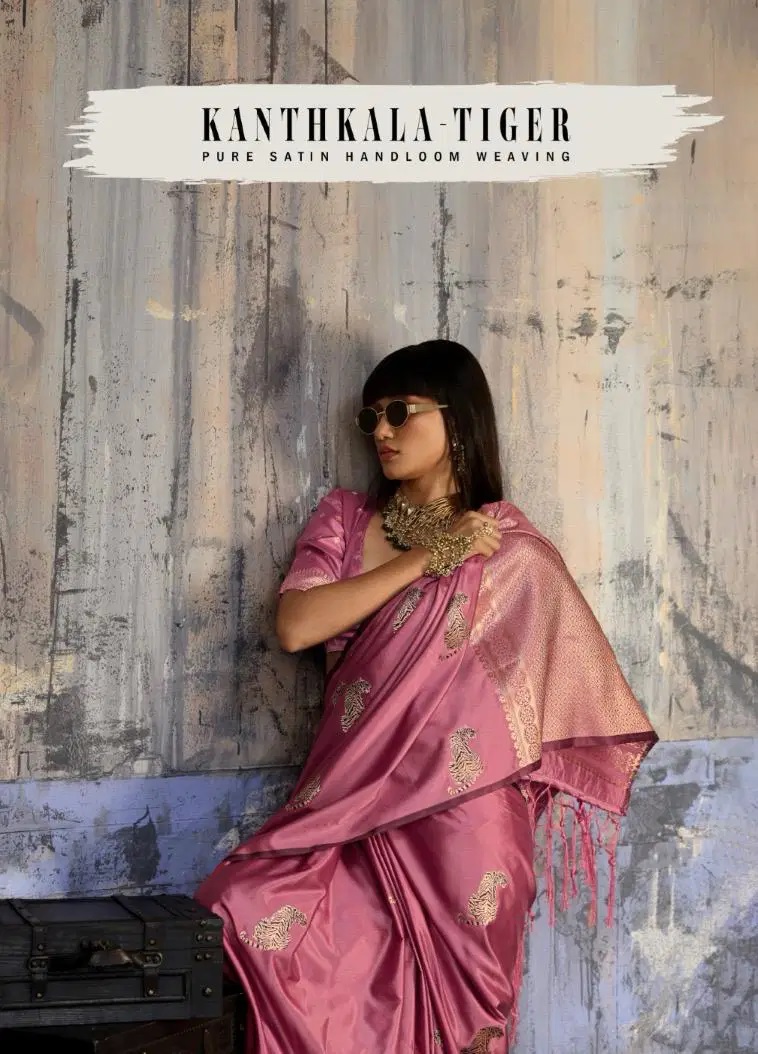 Rajtex Kanthkala Tiger Weaving Silk Handloom Saree Collection