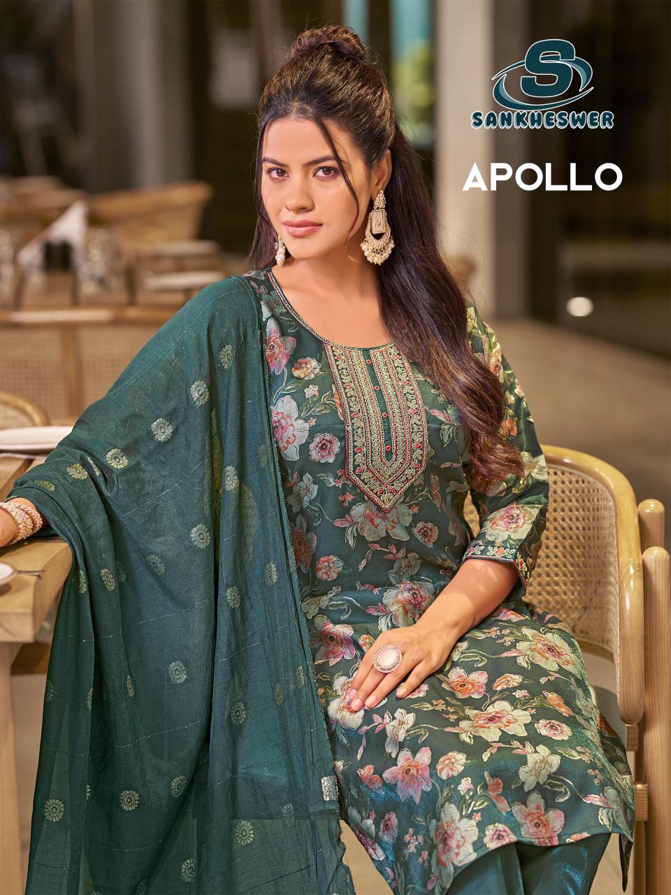 Sankheswer Apollo Vol 1 Printed kurti pant set with dupatta