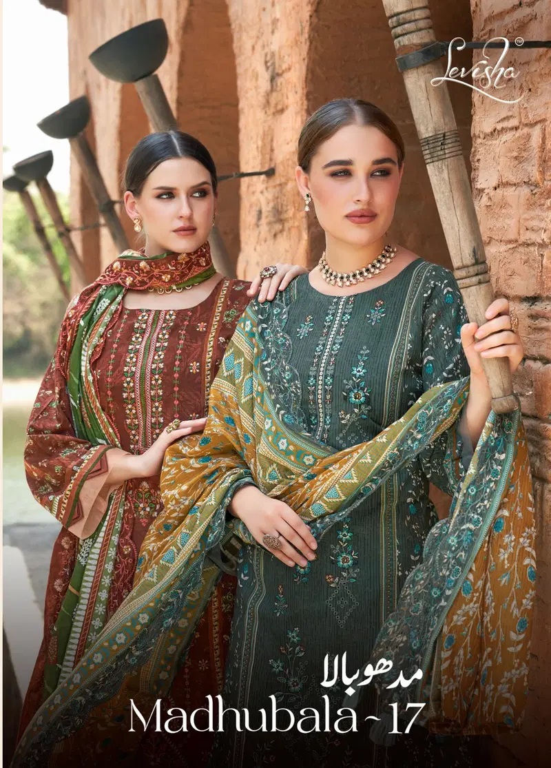 Levisha Madhubala Vol 17 Lawn Cotton Dress Material Collection