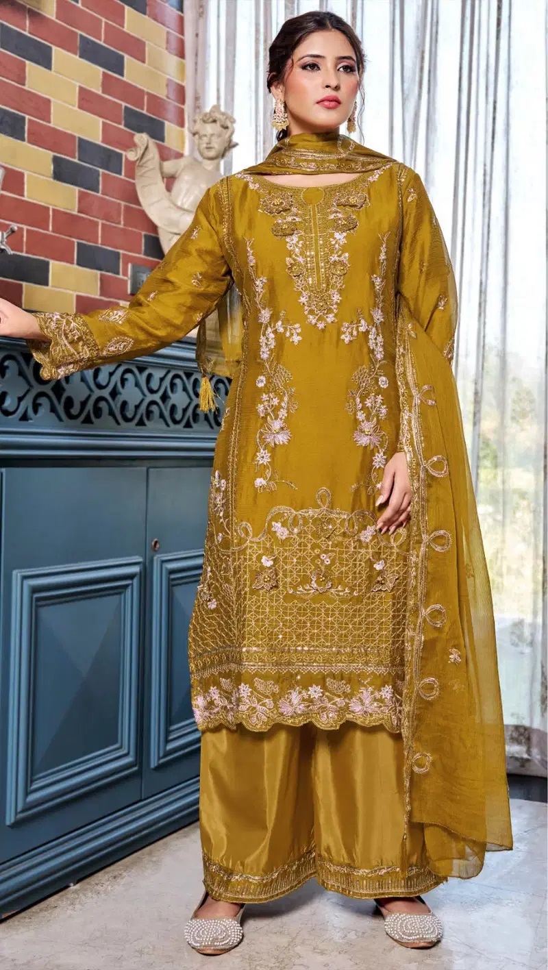 Bilqis B 273 A To D Chiffon Pakistani Readymade Salwar Suits