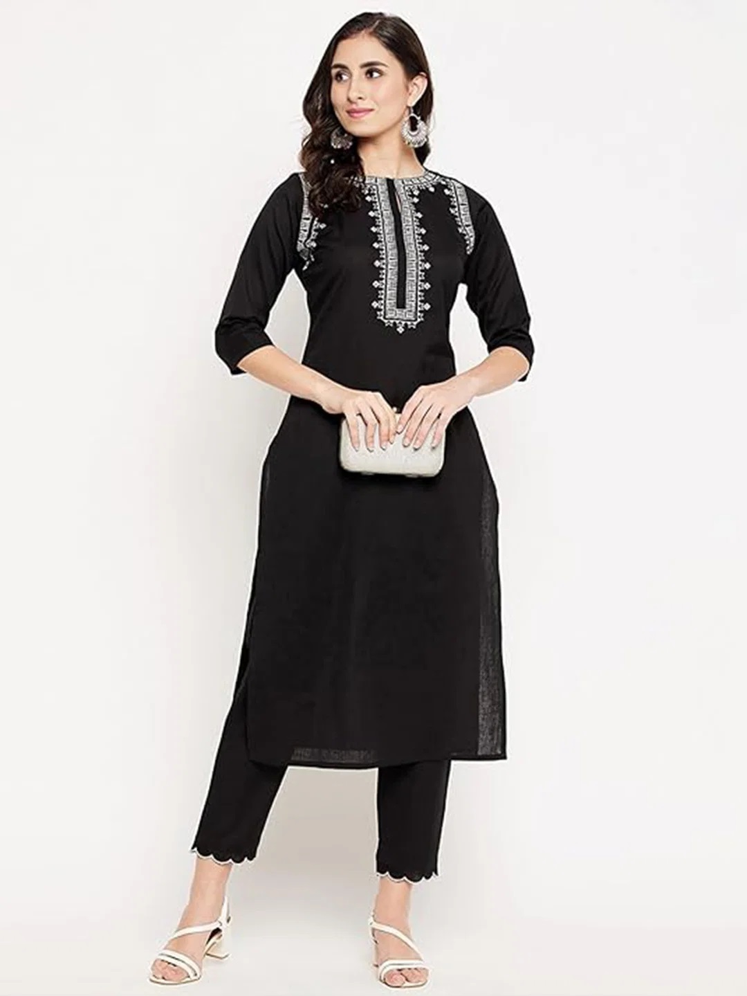 Dhruvi 453 Embroidery Kurti With Bottom Collection