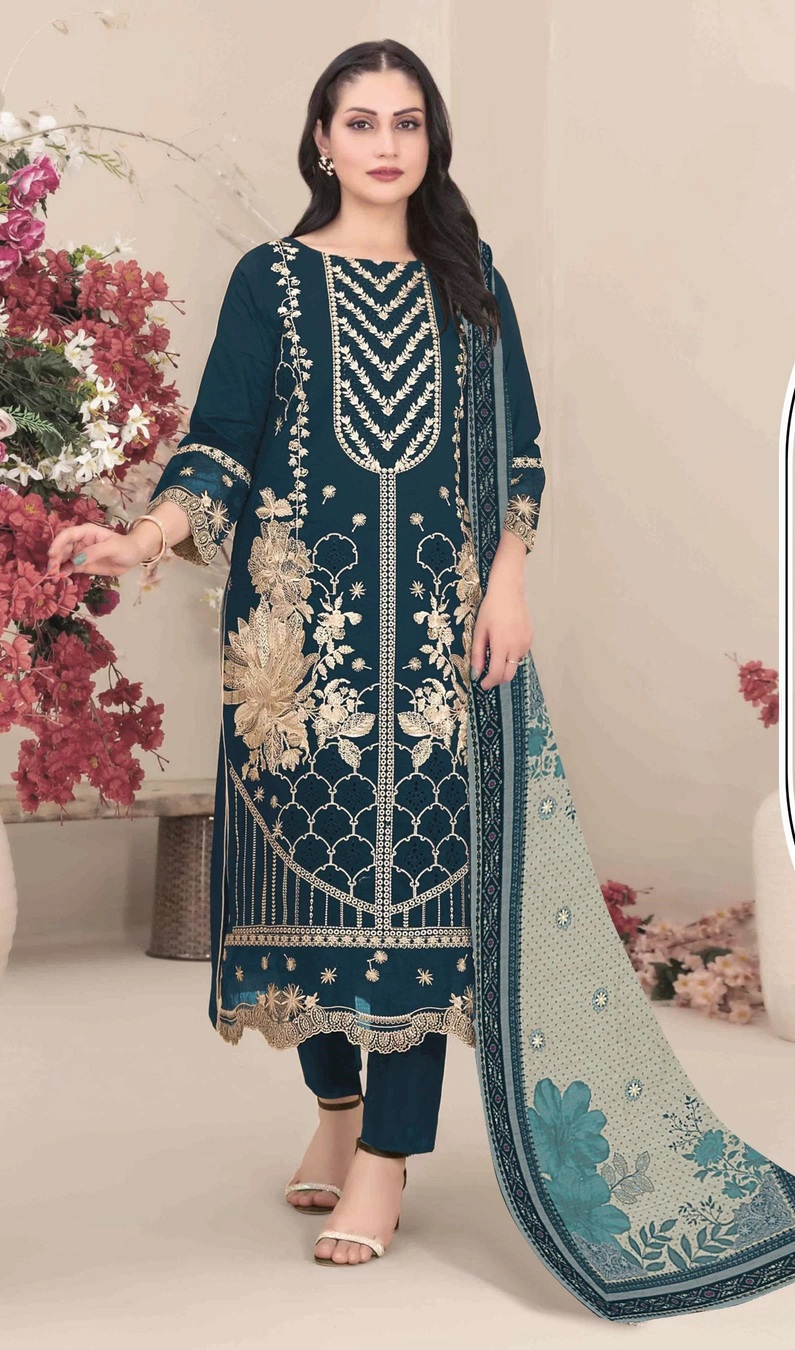 Mah E Rooh 4224 A To E Faux Georgette Pakistani Salwar Kameez