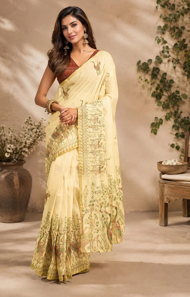 Meera 339 Cotton Printed Ready to Wear Saree Collection