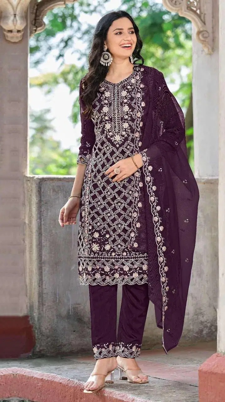Mah E Rooh 4233 A To D Chiffon Pakistani Salwar Kameez