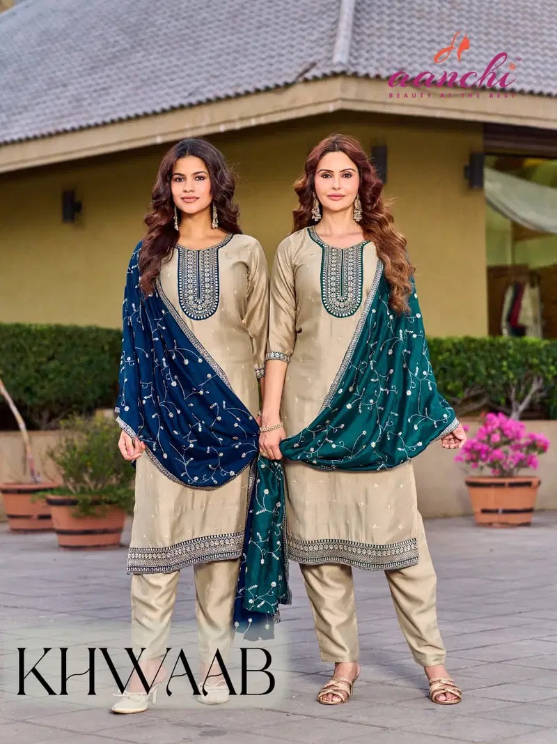 Aanchi Khwaab Vichitra Silk Kurti With Bottom Dupatta Collection