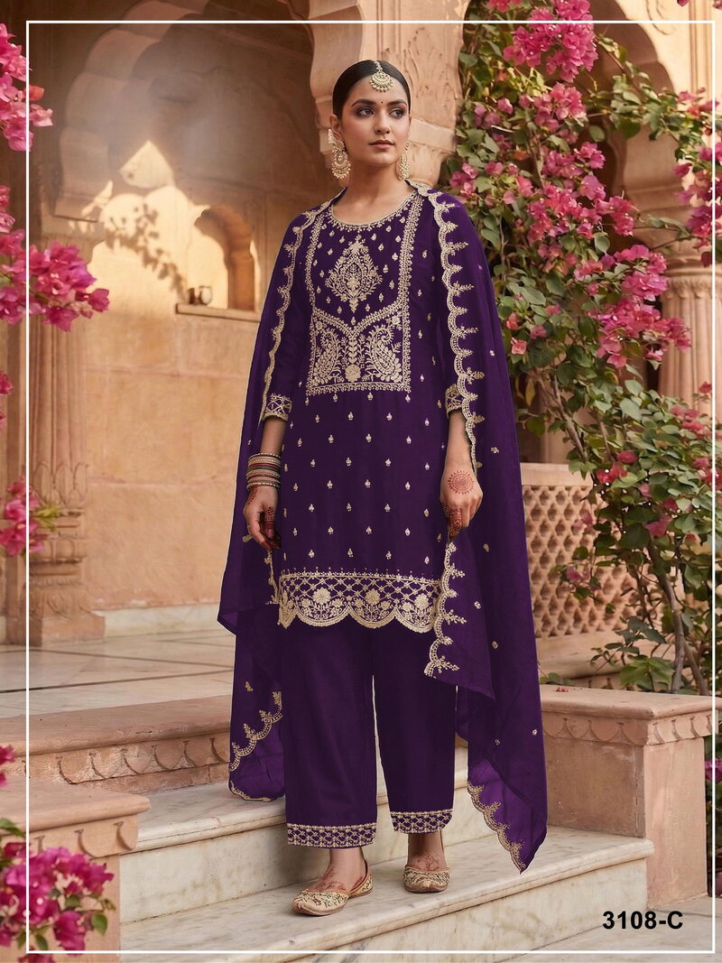 3108 Master Colors Embroidered Salwar Kameez Collection
