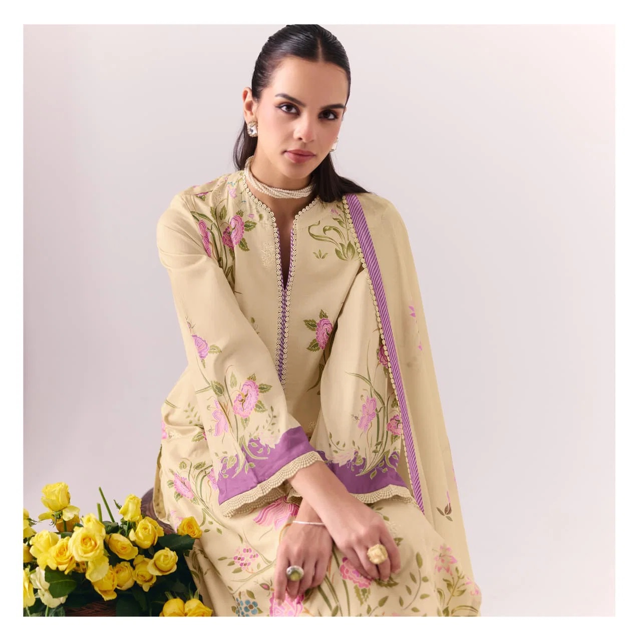 Kimora Sohni Coral Vol 76 Lawn Cotton Salwar Kameez