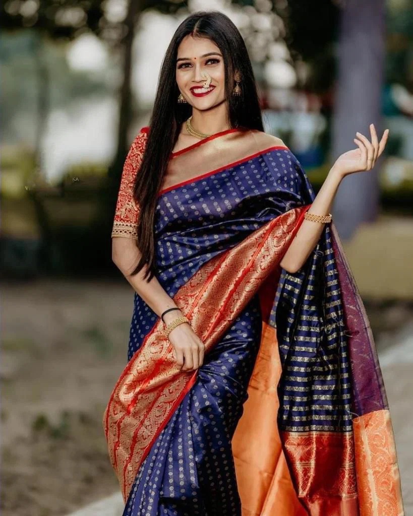 Silk 4080 Lichi Silk Traditional Saree Collection