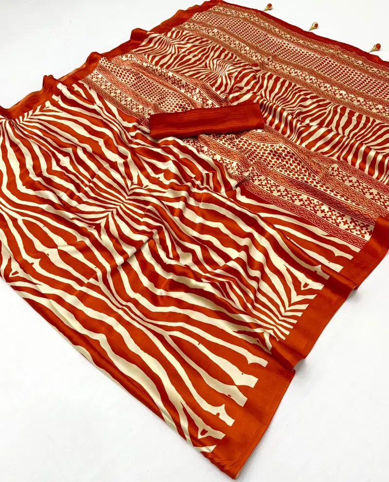 Lux Vol 37 Semi Modal Design Printed Saree Collection