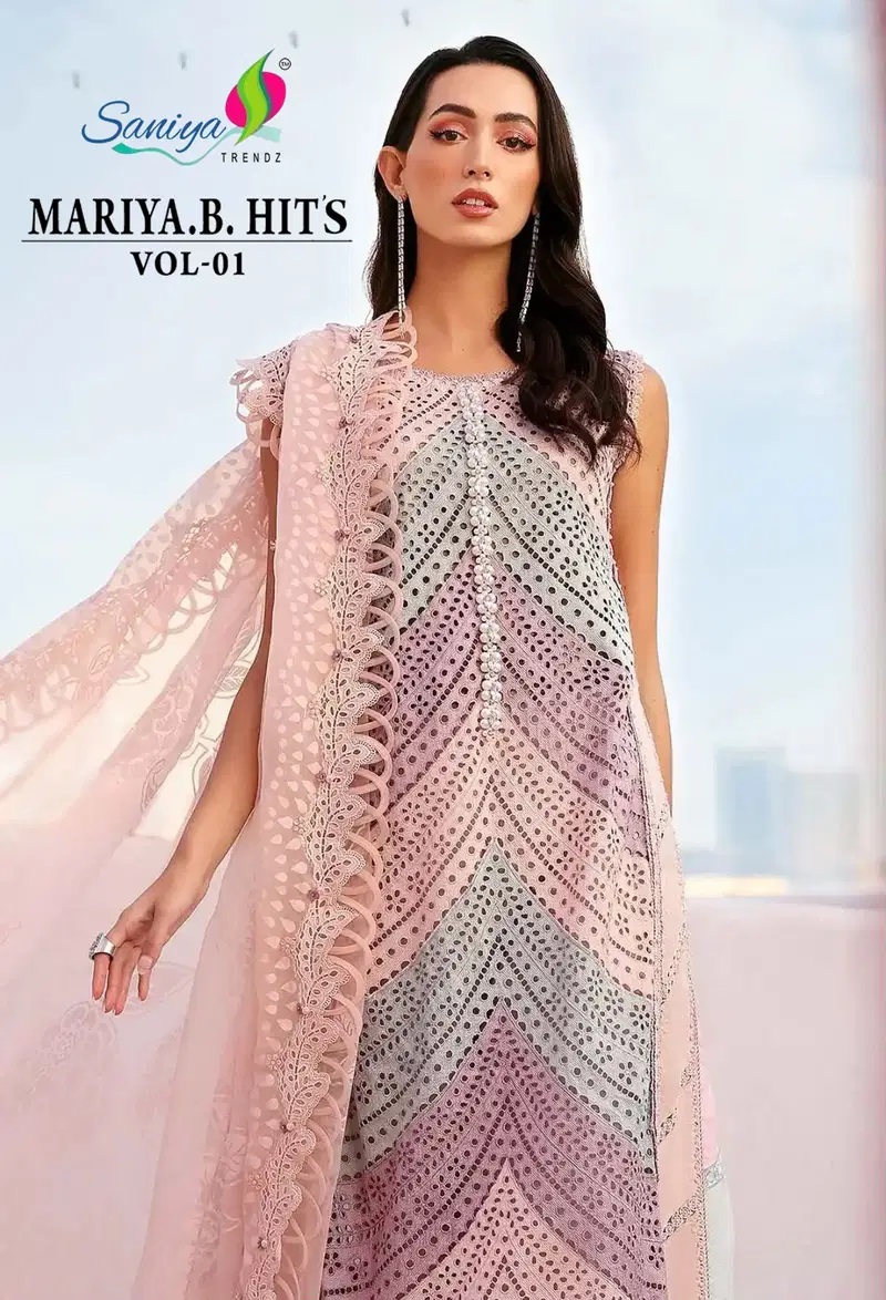 Saniya Mariya B Hits Vol 01 Cotton Pakistani Salwar Kameez