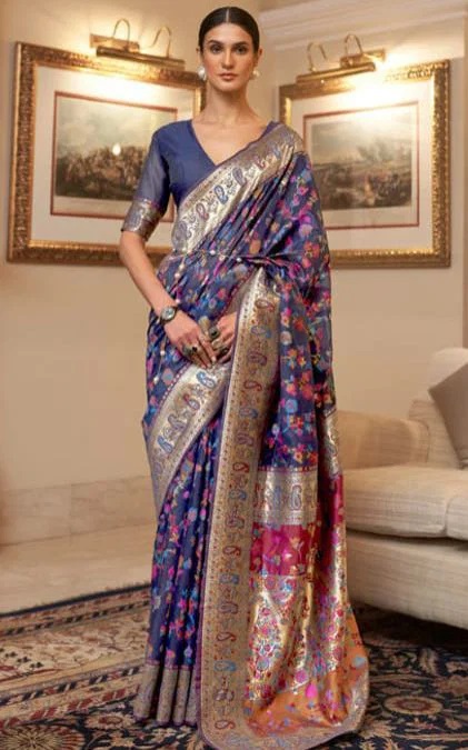 Soft Silk 008 Pashmina Kashmiri Saree Collection