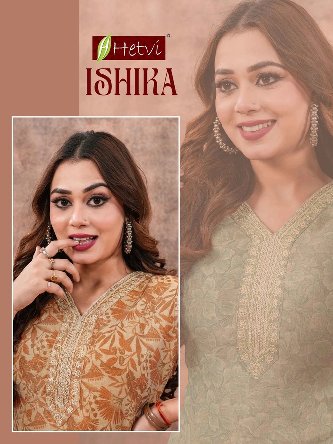Hetvi Ishika Linen Digital Printed Casual Kurti Collection