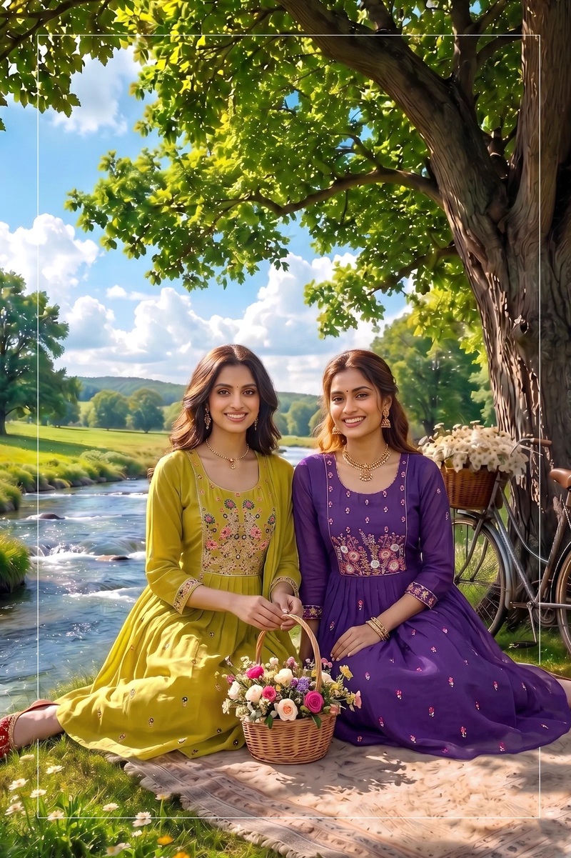 Siddhi Vol 8 Mal Chanderi Anarkali Kurti Set Collection