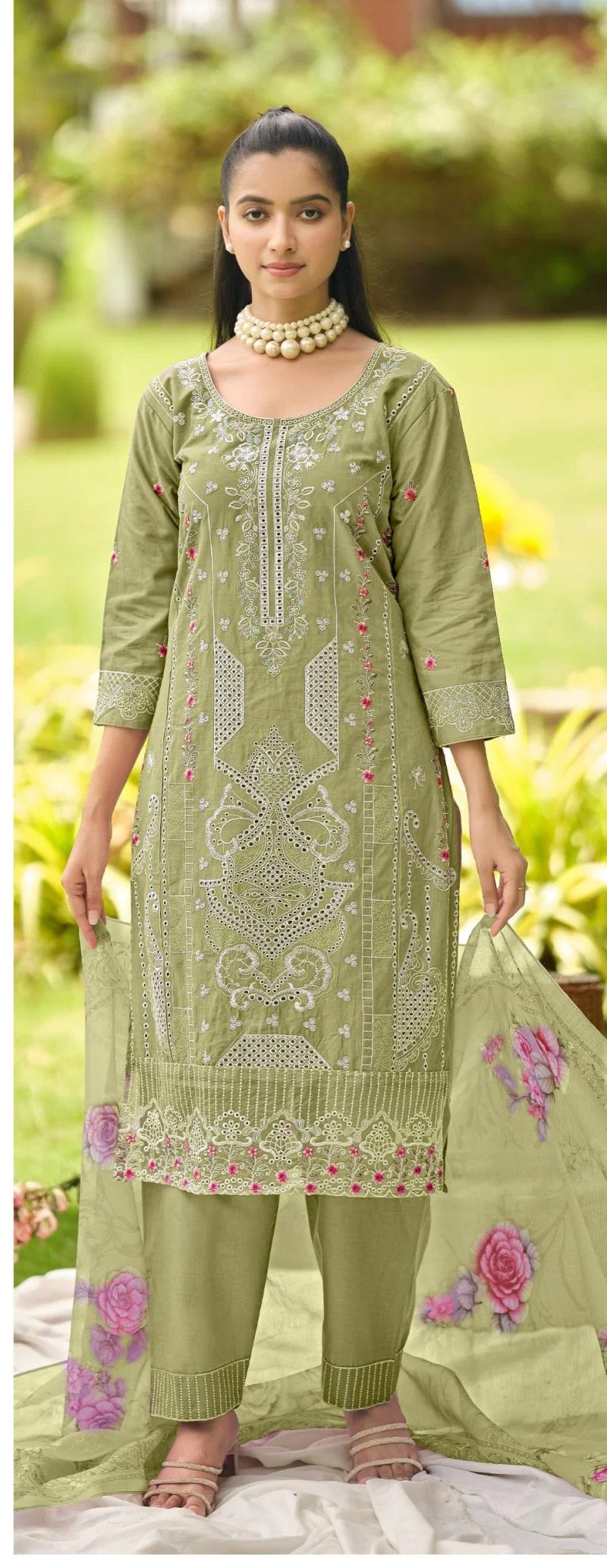 Zorista 11017 A To D Cotton Heavy Embroidery Work Salwar Suits