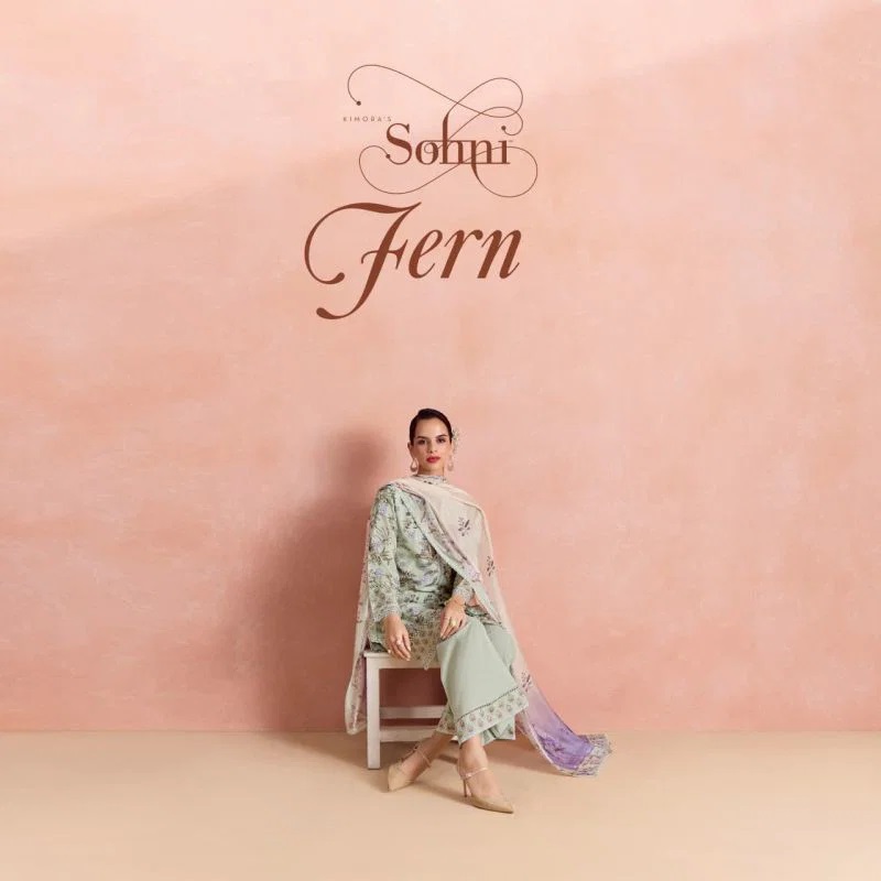 Kimora Sohni Fern Vol 75 Lawn Cotton Salwar kameez wholesale price