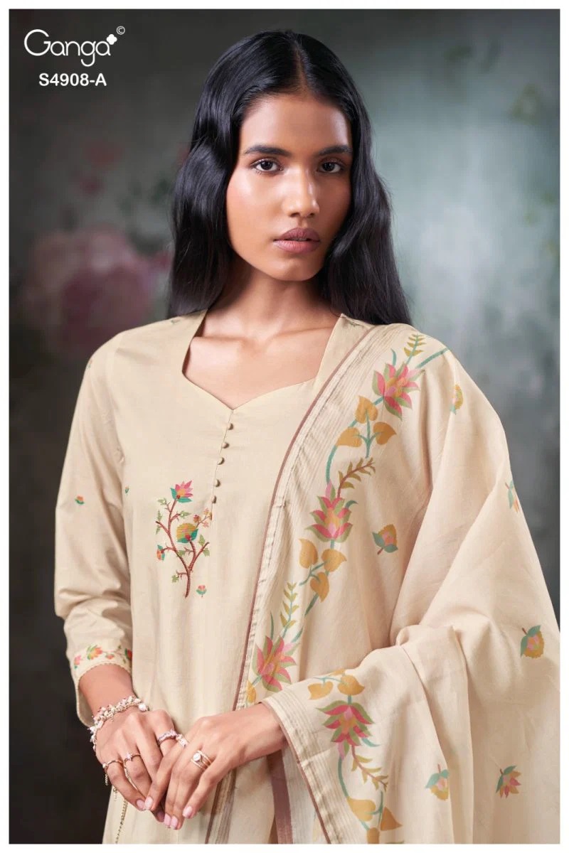 Ganga Elyndria 4908 Cotton Salwar Kameez Collection